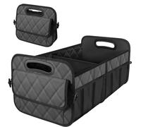 Deosk Car Trunk Organzier for suv,Car Organziers and Storage with 6 Big Pocket,Car Accessories for Women/Men 50L Waterproof Polyester Trunk Organzier for Car/SUV/Minivan/Truck(Medium,Charcoal)