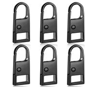 Deoward Zipper Pull, 6 PCS Replacement Metal Zipper Handle Mend Fixer Tab