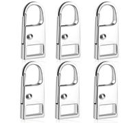 Deoward Zipper Pull, 6 PCS Replacement Metal Zipper Handle Mend Fixer Tab