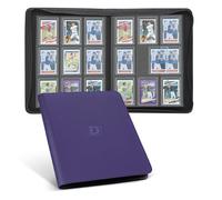 Deoyibu Toploader Binder for 288 Toploader Cards, 9 Double-Sided Card Binder Side Insert Design for 3 x 4 Inch Rigid Toploader, Trading Card Album with PU Leather, Ideal for TCG, MTG etc. Purple