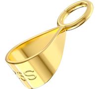 Deozu 1 Pcs Pendant Clasp for Necklace, Necklace Pendant Clasp, Sterling Silver Jewelry Making Supplies, Bails for Jewelry Making, Bracelet (Gold)