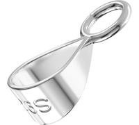 Deozu 1 Pcs Pendant Clasp for Necklace, Necklace Pendant Clasp, Sterling Silver Jewelry Making Supplies, Bails for Jewelry Making, Bracelet (Silver)