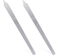 Deozu 2 Pcs Metal Nail Files for Women, Diamond Deb Nail File, Diamond Nail File, Finger Nail Files for Women, Natural Nails, Acrylic Nails (Silver)