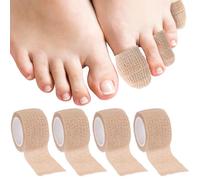 Deozu Pack of 4 Self Adhesive Bandages Elastic Band for Broken Fingers, Wrists, Ankle, Sprains