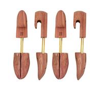 DEPABABA Cedar Shoe Trees for Men, Adjustable Wood Shoe Tree with Split Toe, Shoe Stretcher Tree, 7-14 Size Shoe Accessories, Wood, Medium(Fits Shoe Size 9-10)