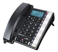 Depaepe Premium 300 Analogue Desktop Phone (Black) Phone with screen able to hold 100 contacts