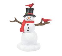 Department 56 Accessories for Village Collections Cardinals on Christmas Snowman Figurine, 3.375 Inch, Multicolor