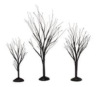 Department 56 Accessories for Villages Halloween Black Bare Branch Trees, 1.77 inch, Metal Wire Paper Plastic