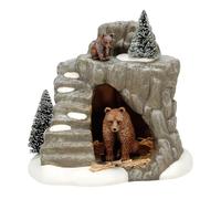 Department 56 Dickens Village Henry's Bear Exhibit Lit Building and Figurine Set, 6.1 Inch, Multicolor