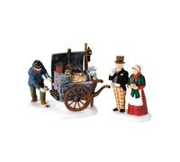 Department 56 Dickens Village The Coffee Stall, Porcelain, Polyresin, Multi Color, 6.4 x 6.4 x 5.1 cm