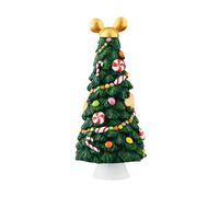 Department 56 Disney Village Mickey's Candy Tree Accessory Figurine, Green, 1