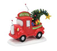Department 56 Dr. Seuss Grinch Village Accessories Who-Ville Christmas Deliveries Truck Figurine, 4 Inch, Multicolor