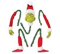 Department 56 Dr. Seuss The Grinch by Possible Dreams Decorate in a Cinch Tree Topper Set, 8 Inch, Multicolor