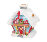 Department 56 Dr. Seuss The Grinch Village Who-Ville Stocking Store Lit Building, 7.17 Inch, Multicolor