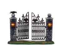 Department 56 Halloween Village Spooky Wrought Iron Gate Accessory Figurine, 4.53 inch