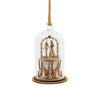 Department 56 Kloche The Spirit of Christmas Mr. and Mrs. Newlyweds Dome Glass Hanging Ornament, 3.75 Inch, Multicolor