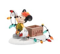 Department 56 Mickey Lights Up Christmas, Resin, Multicolor, 7.6 x 5.1 x 5.7 cm