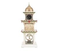 Department 56 Original Snow Village Accessories It's that Time Clock Tower 50th Anniversary Limited Edition Figurine, 9.06 Inch, Multicolor