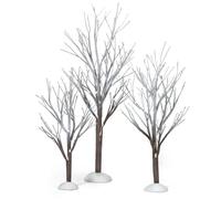 Department 56 Original Snow Village First Frost Trees, Set Of 3