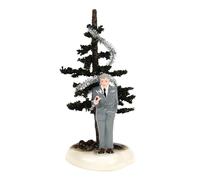 Department 56 Original Snow Village National Lampoon's Christmas Vacation Uncle Lewis Ugly Tree Figurine, 6.7 Inch, Multicolor