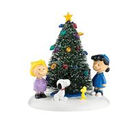 Department 56 Peanuts Village O' Christmas Tree Accessory Figurine, Green