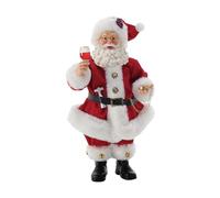 Department 56 Possible Dreams Bon Appetit Santa Holding Watch Wine Time Figurine, 10.5 Inch, Multicolor