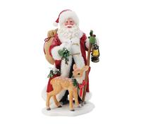 Department 56 Possible Dreams Christmas Traditions Santa Christmas Critters Figurine, 11 Inch, Multicolor