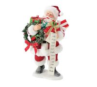 Department 56 Possible Dreams Christmas Traditions Santa Good to Go Figurine, 11 Inch, Multicolor