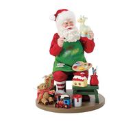 Department 56 Possible Dreams Christmas Traditions Santa Making Hand Painted Toys Figurine, 9 Inch, Multicolor