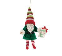 Department 56 Possible Dreams Gnome if You've Been Bad or Good Hanging Ornament, 7.8 Inch, Multicolor