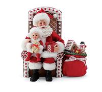 Department 56 Possible Dreams Santa Christmas Traditions Gingerbread Chair Figurine, 10 Inch, Multicolor