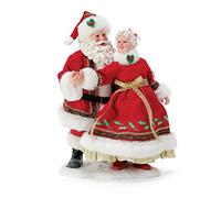 Department 56 Possible Dreams Traditions Santa and Mrs. Claus Nine Ladies Dancing 12 Days of Christmas Figurine, 11 Inch, Multicolor