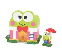 Department 56 Sanrio Village Hello Kitty Keroppi's Market Lit Building and Figurine Set, 5.51 Inch, Multicolor