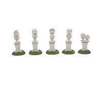 Department 56 Snow Village Halloween Accessories Disneyland The Haunted Mansion Singing Busts Figurine Set, 2.5 Inch, Multicolor