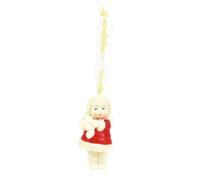 Department 56 Snowbabies Celebrations Santa's Sidekick Hanging Ornament, 2.8 Inch, Multicolor