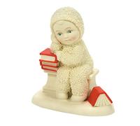 Department 56 Snowbabies Christmas Memories Many Books So Little Time Figurine, 4.02 Inch, Multicolor