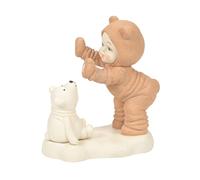 Department 56 Snowbabies Dressed as aTeddy Bear Figurine, 3.62 Inch, Multicolor