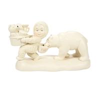 Department 56 Snowbabies Frosty Frolic But First Feed Me Figurine, 3.7 Inch, Multicolor