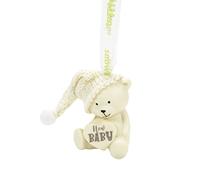 Department 56 Snowbabies New Baby Bear Hanging Ornament, 2.36 Inch, Multicolor