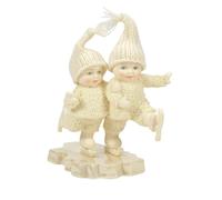 Department 56 Snowbabies Polar Shores Let's Go Skating Figurine, 4.65 Inch, Multicolor