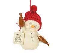 Department 56 Snowpinions Merry Drunk Christmas Hanging Ornament, 3.07 Inch, Multicolor