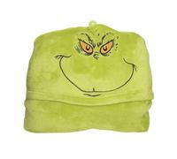 Department 56 Snowpinions Snow Throw The Grinch Super Soft Fleece Hooded Blanket, 45 by 60 Inch, Green