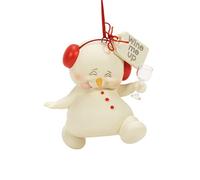 Department 56 Snowpinions Snowman Wine Me Up Hanging Ornament, 3.35 Inch, Multicolor