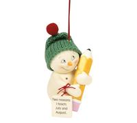 Department 56 Snowpinions Two Reasons I Teach Hanging Ornament, 3.15 Inch, Multicolor