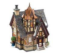 Department 56 The Partridge and Pear Lit House, Porcelain, Polyresin, 100% Polyester Foam Fill, Brown, 19.5 x 14.5 x 16.4 cm