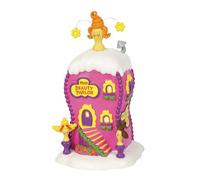 Department 56 UXD Grinch La Boutique Beauty Parlor Village Lit Building, Multicolor