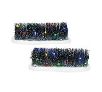 Department 56 Village Accessories Frosted Hedges Lit Figurine Set, 2.36 Inch, Multicolor