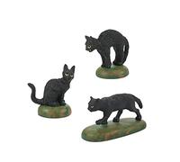 Department 56 Village Accessories Halloween a Clowder of Cats Figurine Set, 1.125 Inch, Black