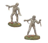 Department 56 Village Halloween Accessories Mummies Parade Figurine Set, 3.5 Inch, Multicolor