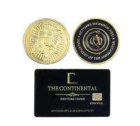 Department of The Adjudicator 3-Pack - John Wick-Inspired Continental Hotel Challenge Coins and Memorabilia (Continental 3-Pack)
